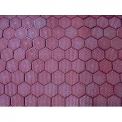 Mosaique en plaque (50x50) rouge (Lot de 1,625 m²)