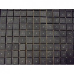 Mosaique en plaque (50x50) noir (Lot de 12 m²)